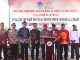 Anggota DPRD Komisi I Yunanto Along Hadiri Pemancangan Tiang Pertama Pembangunan Memorial Park Hati Gemilang